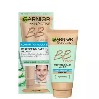 Bb cream безмасляный тонированный увлажняющий крем Garnier, цвет medium