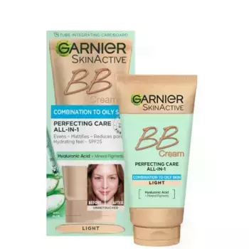 Bb cream безмасляный тонированный увлажняющий крем Garnier, цвет light