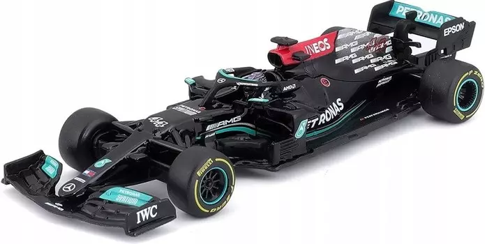BBurago, автомобиль F1 Mercedes W12 Hamilton ШЛЕМ BBurago 1:43