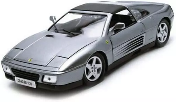 Bburago Ferrari 348 Ts Silver Grey 1989 1:18 1816006Gy