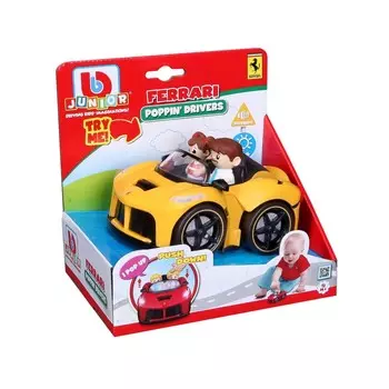 Bburago, Ferrari, 81006 FERRARI APERTA С ЖЕЛТЫМИ ФИГУРКАМИ