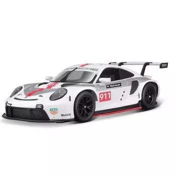 Ббураго, Гоночный автомобиль Porsche 911 RSR GT, белый, 1:24 Bburago