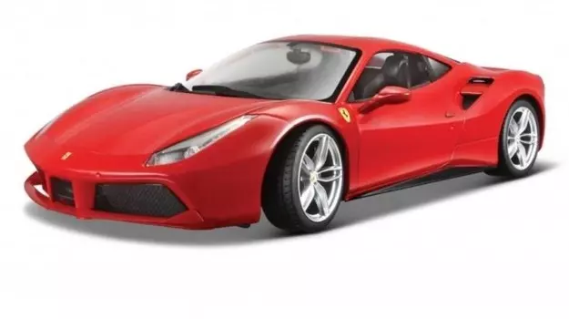 Ббураго, коллекционная модель Ferrari 488 GTB, красный Bburago