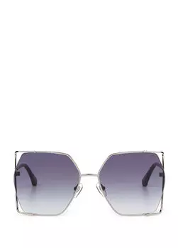 Bc 1270 c 2 серебряные женские солнцезащитные очки с геометрическим рисунком Blancia Milano