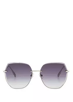 Bc 1275 c 2 серебряные женские солнцезащитные очки с геометрическим рисунком Blancia Milano