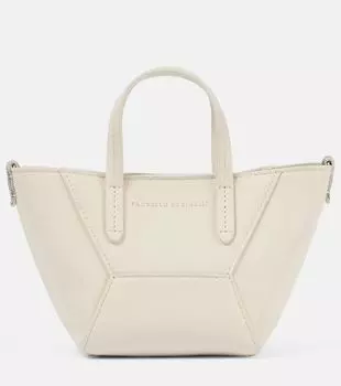 BC Duo Mini кожаная сумка-тоут Brunello Cucinelli, Avorio