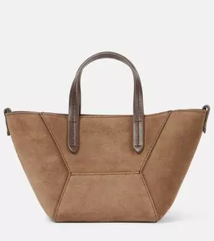 BC Duo Mini Monili сумка-тоут из замши Brunello Cucinelli, Torba