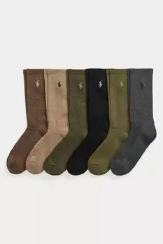 Bci comed хлопок производительность носки Polo Ralph Lauren, коричневый