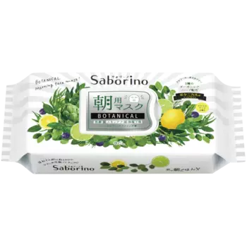 BCL Saborino разглаживающая утренняя маска для лица, 28 шт/уп.