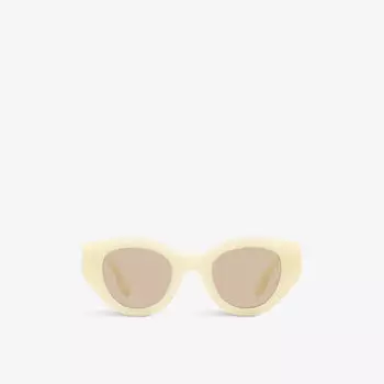 BE4390 Солнцезащитные очки Meadow в фанто-оправе из ацетата Burberry, белый