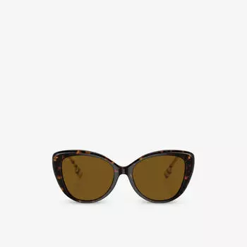BE4407 солнцезащитные очки «кошачий глаз» из ацетата Burberry, коричневый