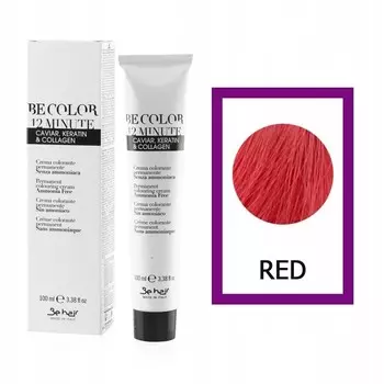 BE HAIR Be Color Краска для волос без аммиака RED - 100мл