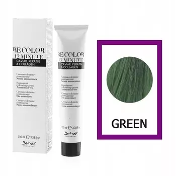 BE HAIR Краска для волос Be Color без аммиака ЗЕЛЕНАЯ - 100мл