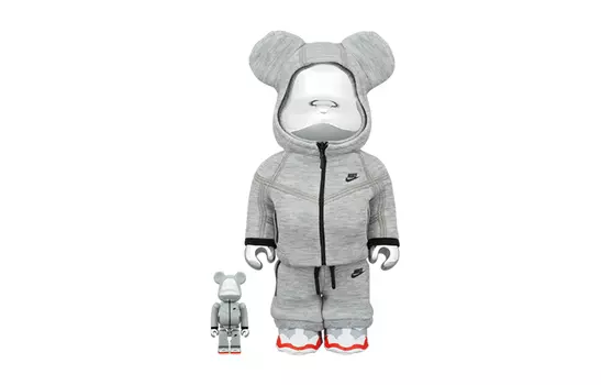 Виниловая фигурка BE@RBRICK NIKE TECH FLEECE N98, 30 см + 7 см