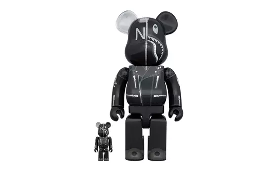 Be@rbrick x A Bathing Ape(R) x Neighborhood(R) 100% и 400% «Черный»