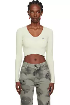 Беа укороченный свитер Vivienne Westwood, цвет pistachio