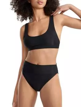 Beach Riot Женский Peyton Bralette Бикини Топ, черный