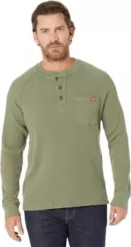 BeanBuilt Вафельный Хенли L.L.Bean, цвет Deep Olive