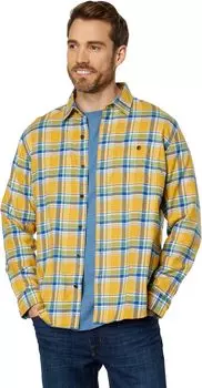 BeanFlex Всесезонная фланелевая рубашка традиционного кроя с длинными рукавами L.L.Bean, цвет Warm Gold