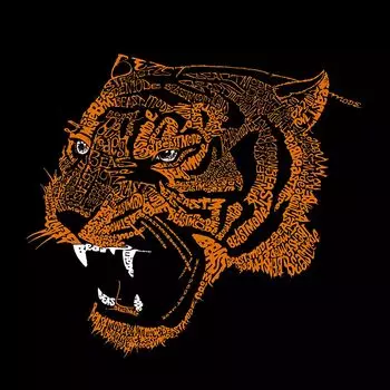 Beast Mode — мужская футболка с рисунком Word Art LA Pop Art, черный