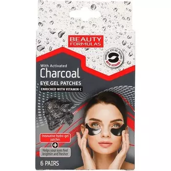 Beauty Formulas Гидрогелевые патчи под глаза антрацит 6 пар