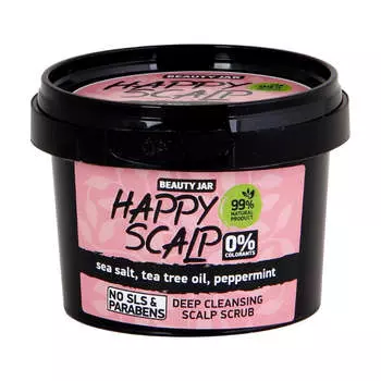 BEAUTY JAR Скраб для глубокого очищения кожи головы Happy Scalp 100г