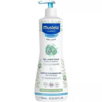Bebe Нежный очищающий гель 750мл, Mustela
