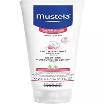 BeBe Успокаивающий увлажняющий лосьон для очень чувствительной кожи 200мл, Mustela