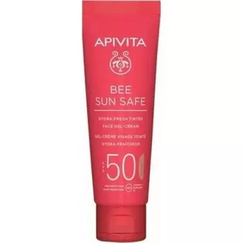 Bee Sun Safe Hydra Fresh Тональный гель-крем для лица Spf50 50 мл, Apivita