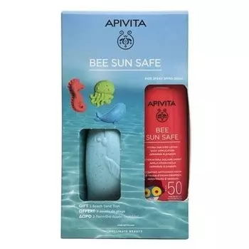 Bee Sun Safe Hydra Sun Kids лосьон легкое нанесение SPF50 3 пляжные игрушки Apivita