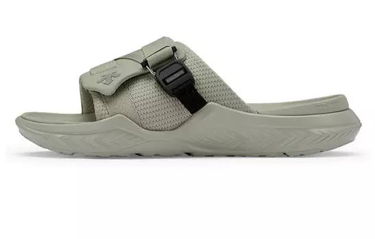 БЕГ Шлепанцы женские зеленые Descente