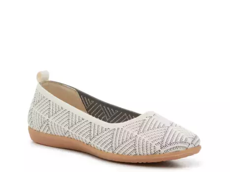 Begin Again Балетки Cl By Laundry, Ivory/Grey Geometric Print