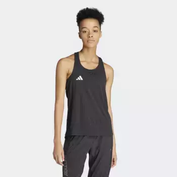 Беговая футболка adidas Performance "ADIZERO E TANK", черный