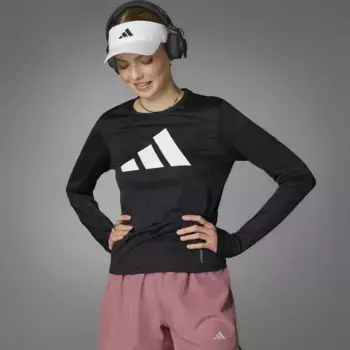 Беговая футболка adidas Performance "RUN IT LS", черный