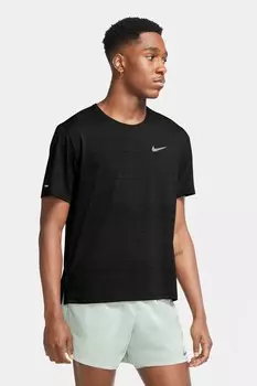 Беговая футболка Dri-FIT Miler Nike, черный