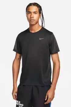 Беговая футболка Dri-FIT Miler Nike, черный