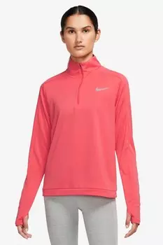 Беговая футболка Dri Fit Pacer с молнией 1/4 Nike, розовый