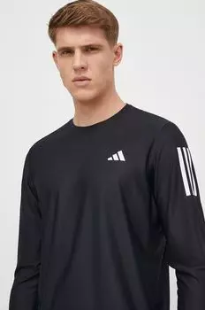 Беговая футболка с длинными рукавами Own the Run adidas Performance, черный