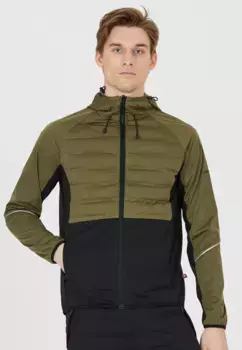 Беговая куртка ENDURANCE "Sander" с инновационной подкладкой Primaloft, зеленый