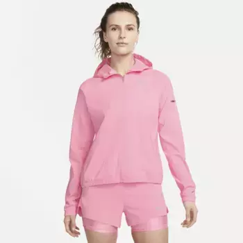 Беговая куртка Nike "Невероятно легкая женская беговая куртка с капюшоном", красный