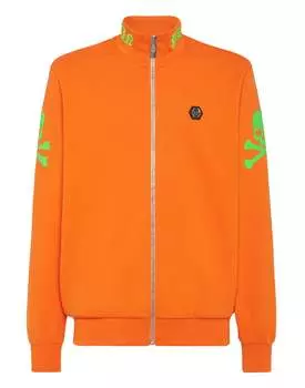 Беговая майка Skull&Bones PHILIPP PLEIN, цвет orange fluo