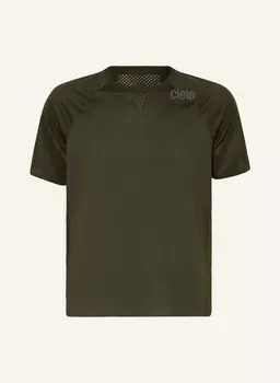 Беговая рубашка элит ciele athletics, темно-зеленый