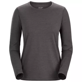 Беговая рубашка Arc'Teryx Women's Taema Crew L/S, цвет Black Heather