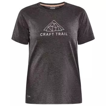 Беговая рубашка Craft Women's Pro Trail Wool S/S Tee, цвет Black/Melange
