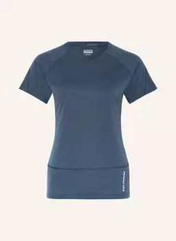 Беговая рубашка cross run SALOMON, темно-синий