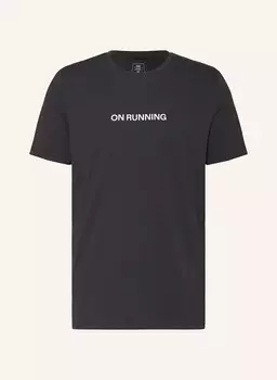 Беговая рубашка on run-t On, черный/белый