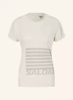 Беговая рубашка sense aero gfx SALOMON, кремовый