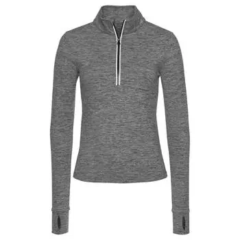 Беговая рубашка женская LASCANA ACTIVE, серый гранит