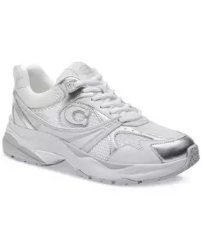Беговые кожаные кроссовки Athletic Sneakers COACH, белый