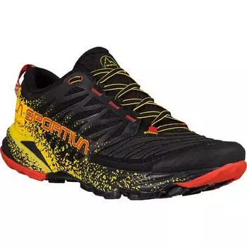 Беговые кроссовки Akasha II мужские La Sportiva, черный/желтый